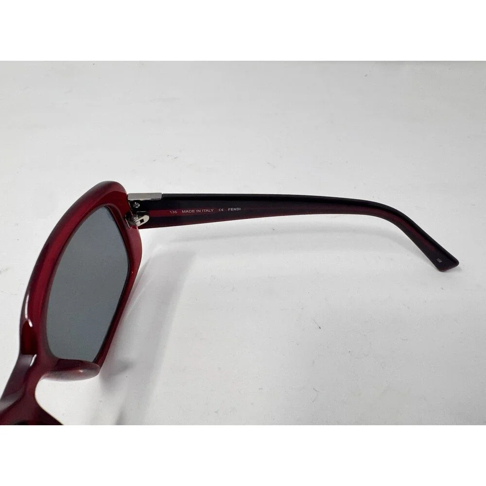 Fendi FS5210 Sunglass Frames Only 55-15-135 Red Burgundy Italy 604 Authentic